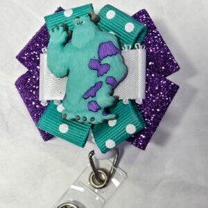 Monsters, Inc Badge Reel Sullivan Sully Doctor ID Lanyard Name Tag Holder Nurse